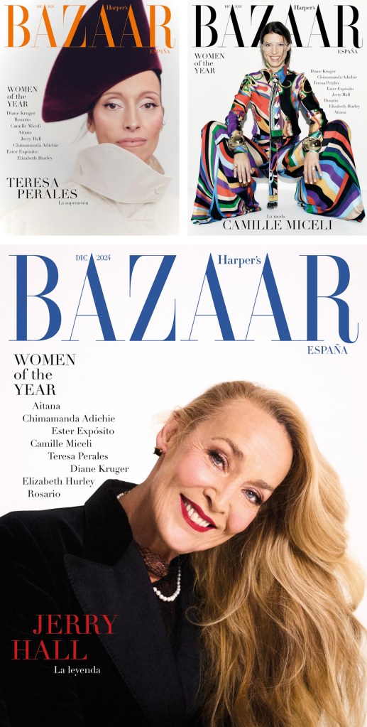 Harper's Bazaar España December 2024 : The 'Women of the Year' Issue with Jerry Hall, Elizabeth Hurley, Diane Kruger & More