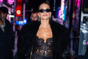 Rita Ora New Year's Eve Times Square ball drop outfits winter fashion