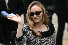 Lily-Rose Depp PFW photos Chanel Haute Couture Spring-Summer 2025 show skirt suit