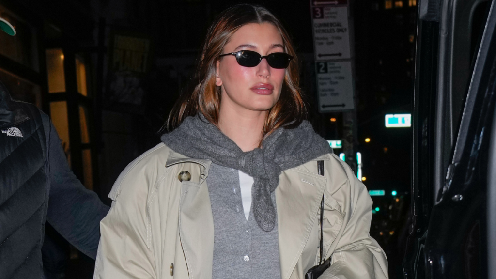 Hailey Bieber photos NYC Justin Bieber date night outfit