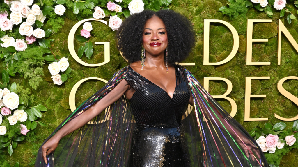 Viola Davis Golden Globe Awards 2025 red carpet