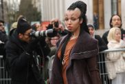 FKA twigs attends the Rick Owens Menswear Fall-Winter 2025/2026 show as part of Paris Fashion Week on January 23, 2025 in Paris, France.