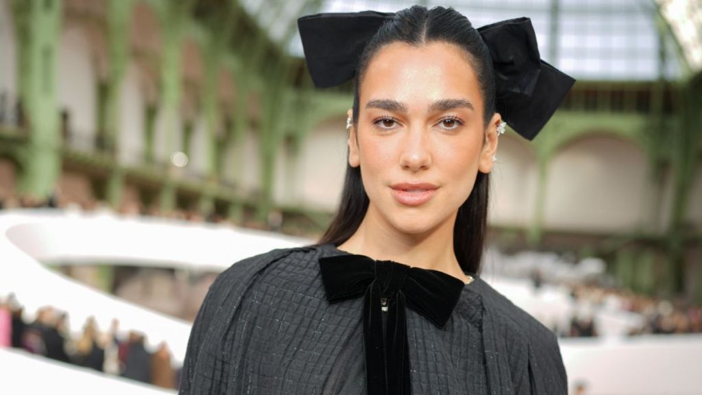 Dua Lipa at the Chanel Haute Couture Spring/Summer 2025 fashion show as part of Paris Couture Fashion Week held at The Grand Palais on January 28, 2025 in Paris, France.