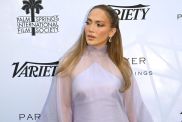 Jennifer Lopez at the Variety's 10 Directors To Watch and Creative Impact Awards at the Palm Springs International Film Festival 2025 at The Parker Palm Springs on January 04, 2025 in Palm Springs, California.