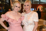 Rebel Wilson (L) and wife Ramona Agruma attend the "Set in Style" dinner during day one at the 2025 Australian Open on January 12, 2025 in Melbourne, Australia.