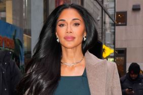 Nicole Scherzinger is seen outside the NBC Television Studios on January 21, 2025 in New York City.