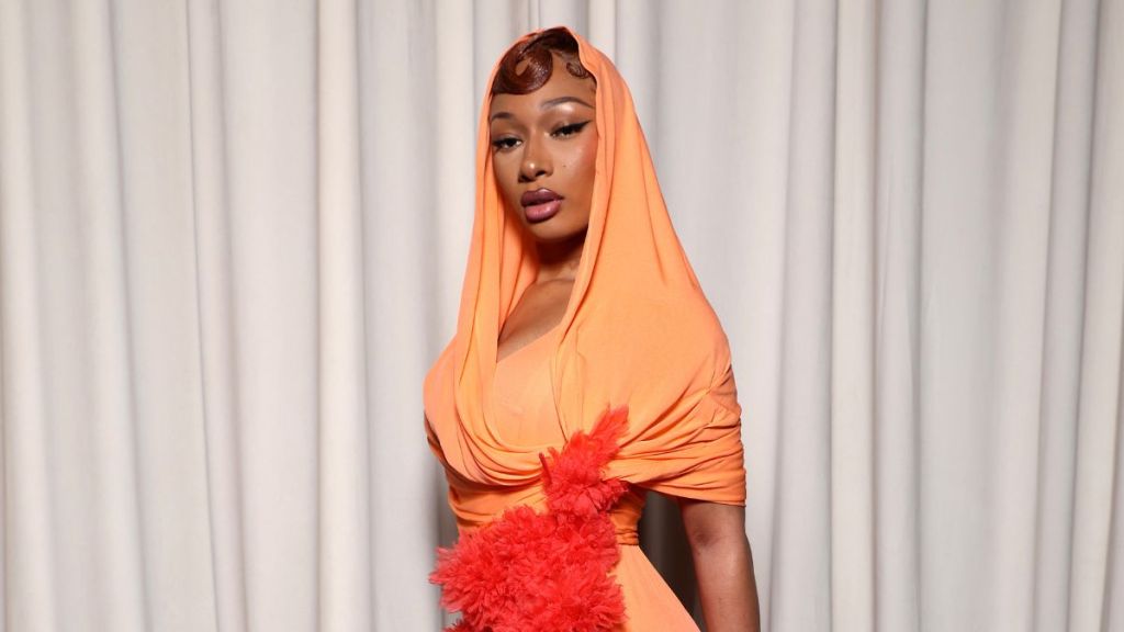 Megan Thee Stallion attends the Giambattista Valli Haute Couture Spring-Summer 2025 show as part of Paris Fashion Week on January 27, 2025 in Paris, France.