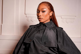 Megan Thee Stallion at the Jean Paul Gaultier Haute Couture Spring/Summer 2025 fashion show as part of Paris Couture Fashion Week on January 29, 2025 in Paris, France.