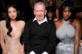 Jennie Kim, Jean-Paul Gaultier, Aya Nakamura at the Jean Paul Gaultier Haute Couture Spring/Summer 2025 fashion show as part of Paris Couture Fashion Week on January 29, 2025 in Paris, France.