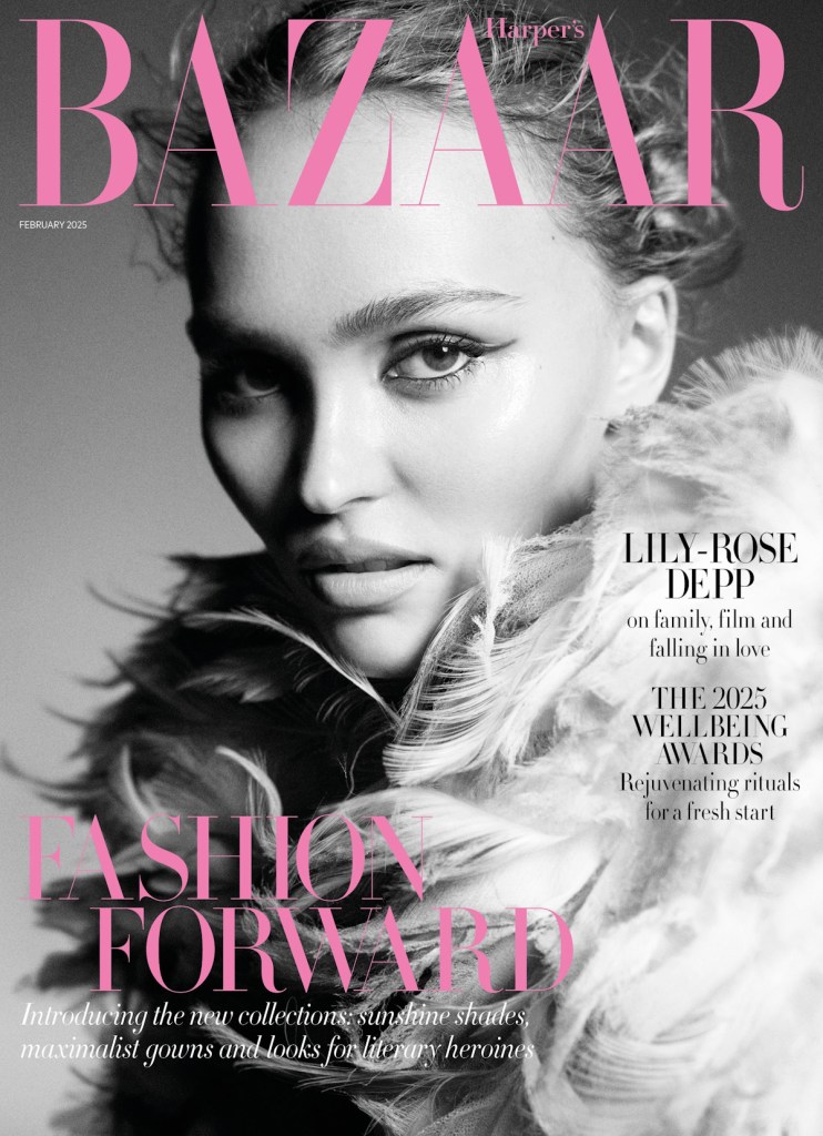 UK Harper's Bazaar February 2025 : Lily-Rose Depp by Karim Sadli 