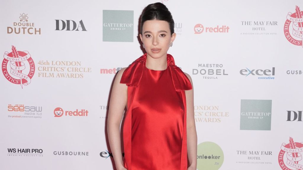 Mikey Madison attending the London Critics' Circle Film Awards at the May Fair Hotel in London. Picture date: Sunday February 2, 2025.