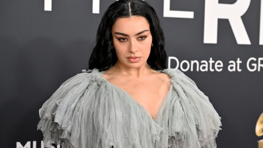 British singer Charli Xcx arrives for the 67th Annual Grammy Awards at the Crypto.com Arena in Los Angeles on February 2, 2025.