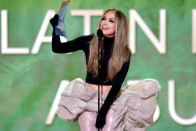 Jennifer Lopez speaks onstage during the 67th Annual GRAMMY Awards at Crypto.com Arena on February 02, 2025 in Los Angeles, California.