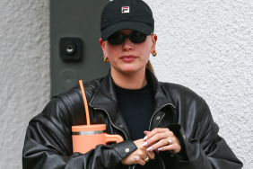 Hailey Bieber is seen on December 13, 2024 in Los Angeles, California.