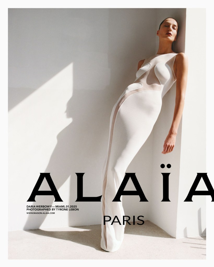 Alaïa W/S 2024.25 : Daria Werbowy by Tyrone Lebon