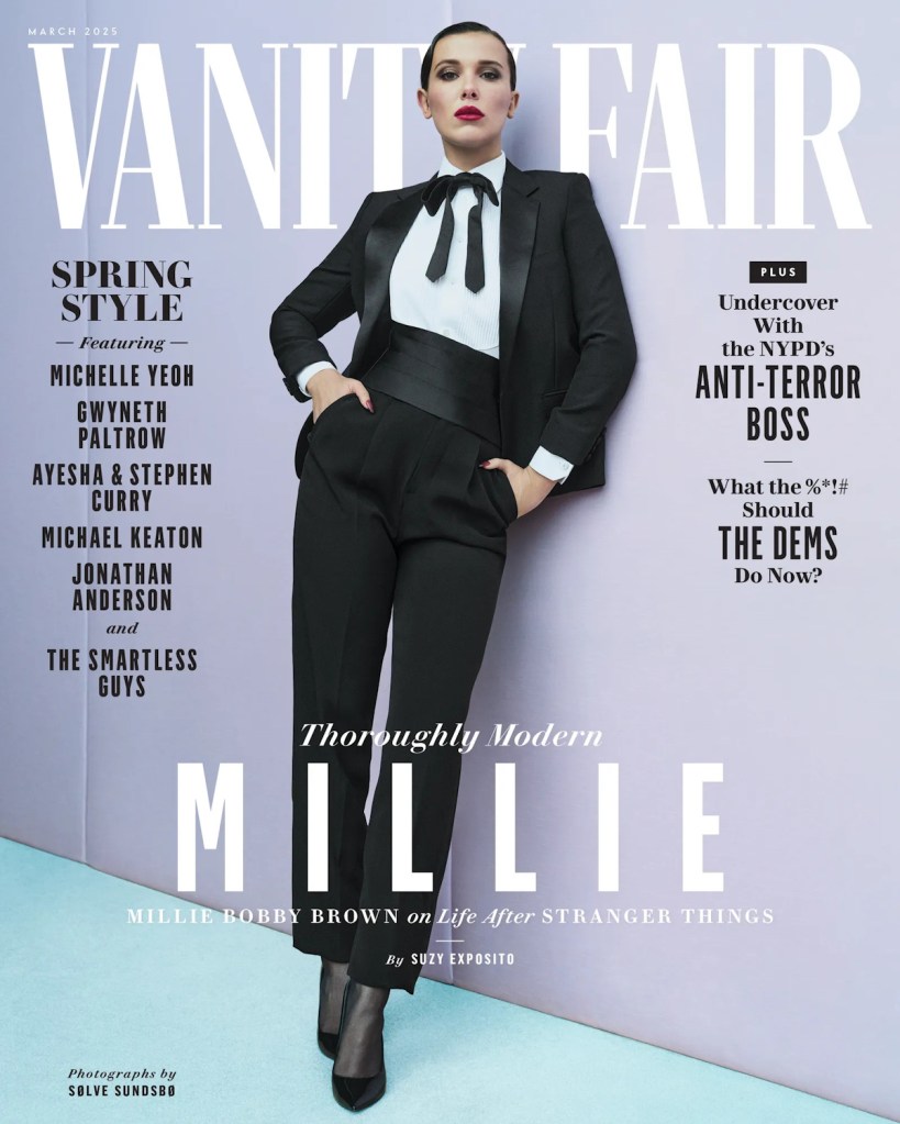 Vanity Fair March 2025 : Millie Bobby Brown by Sølve Sundsbø 