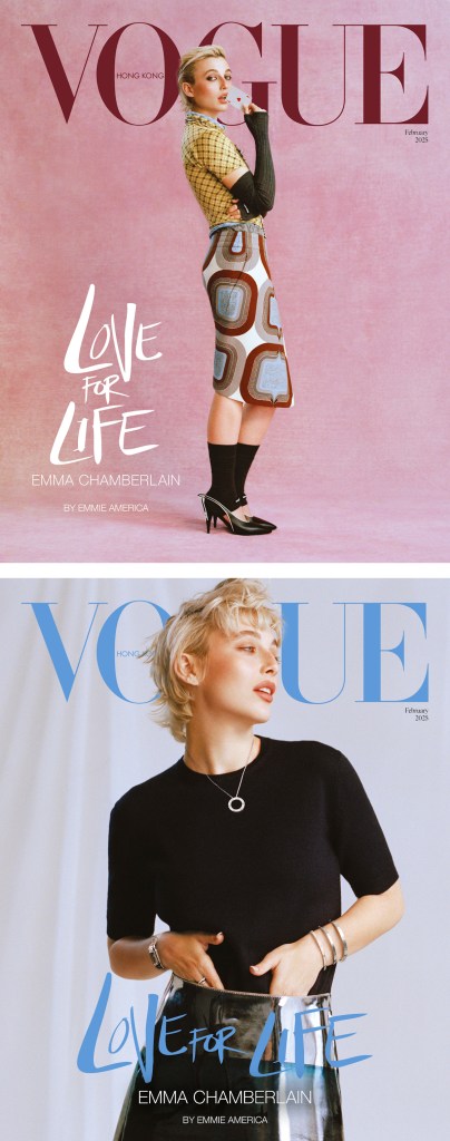 Vogue Hong Kong February 2025 : Emma Chamberlain by Emmie America