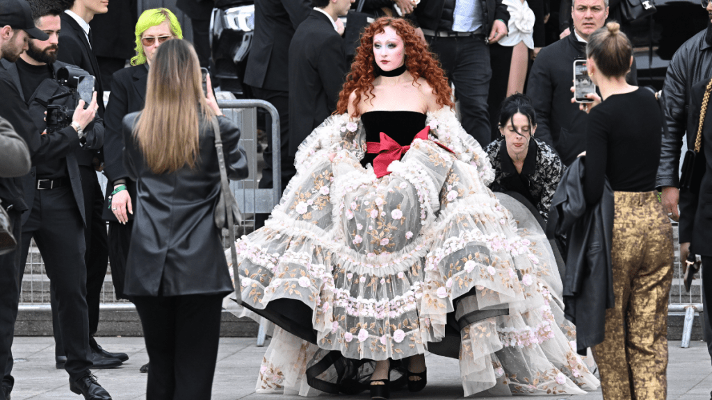 Chappell Roan attends the Valentino Womenswear Fall/Winter 2025-2026 show as part of Paris Fashion Week on March 09, 2025 in Paris, France.