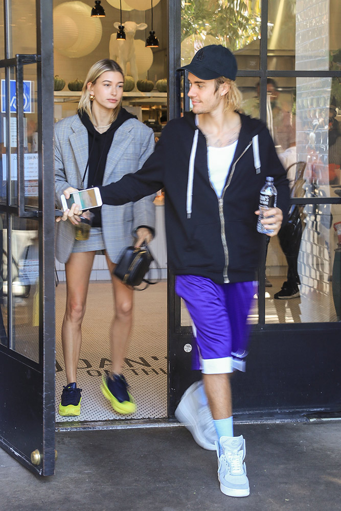 Leg It, Queen! Hailey Bieber Slays in Sultry No-Pants Trend with Oversized  Hoodie and Ballerina Flats - TheFashionFever
