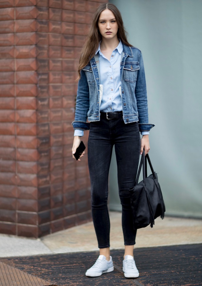 Double Denim: How to Wear Jean-on-Jean Outfits in 2017 - theFashionSpot