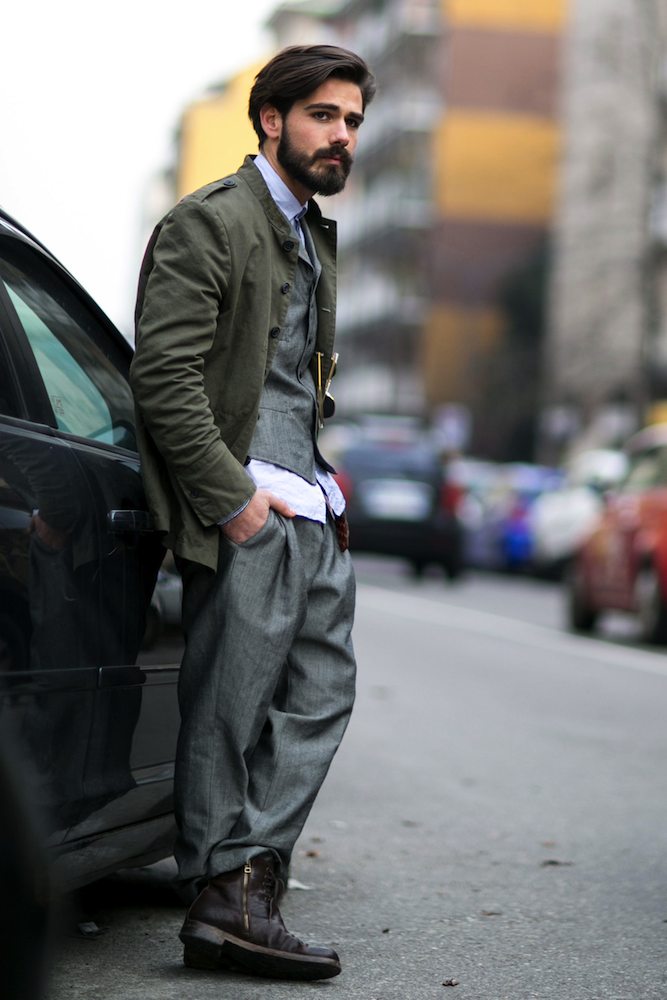 Milan Men's Fashion Week Fall 2015 Street Style - theFashionSpot