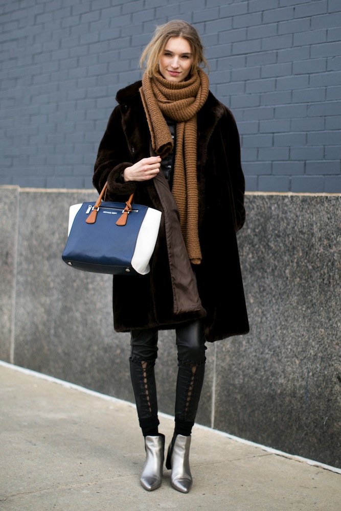 NYFW Fall 2014 Model Street Style: Best Outerwear - theFashionSpot