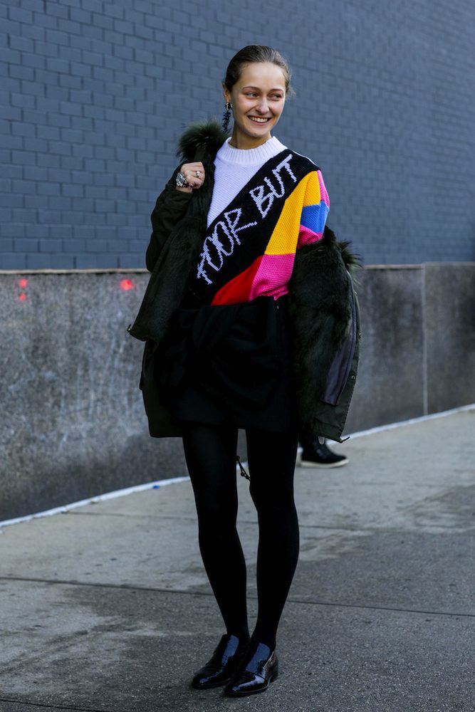 New York Fashion Week Fall 2015 Street Style - theFashionSpot