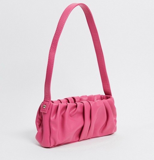 PRADA pink nylon triangle seal logo braided handle 90s shoulder bag | eBay