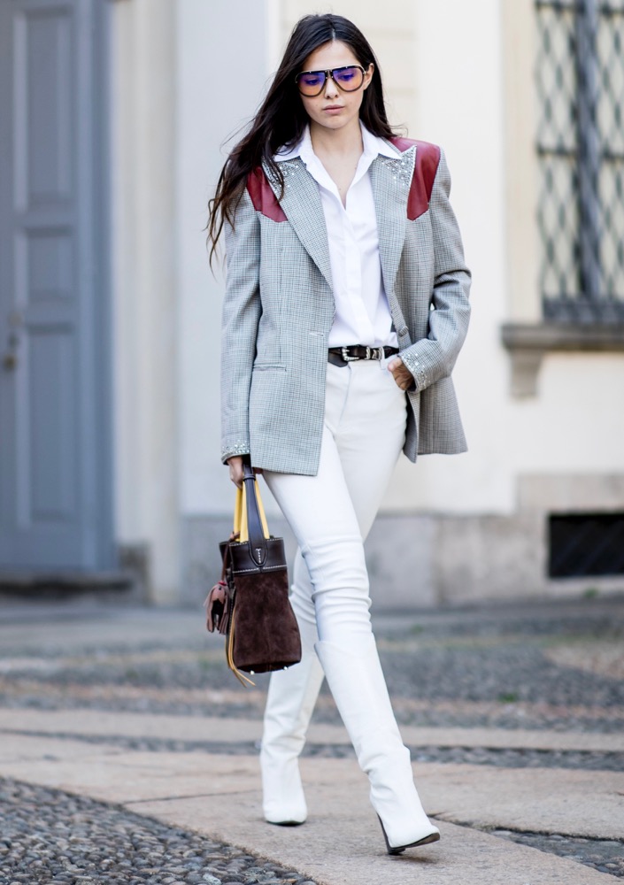 Winter Whites Looks From the Street Style Set - theFashionSpot